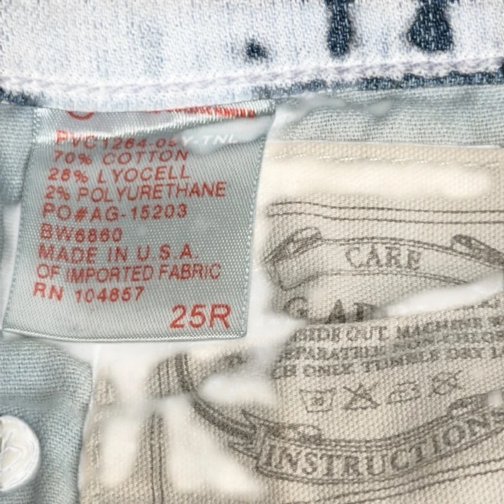 AG Adriano Goldschmied Tomboy Jeans Womens 25 Blue Relaxed Straight Leg